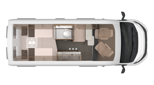 Knaus BoxLife 600 ME (77) - půdorys