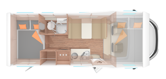 Weinsberg CaraHome 650 DG (42) - půdorys