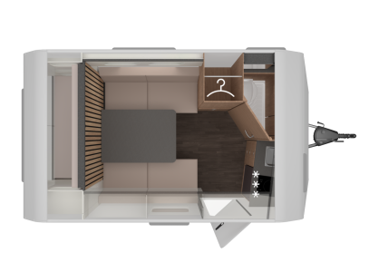Knaus Yaseo 340 PX - půdorys