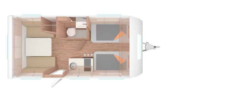 WEINSBERG CARACITO 470 EU  - půdorys