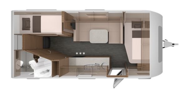 Knaus Sport 580 QS Silver Selection - půdorys